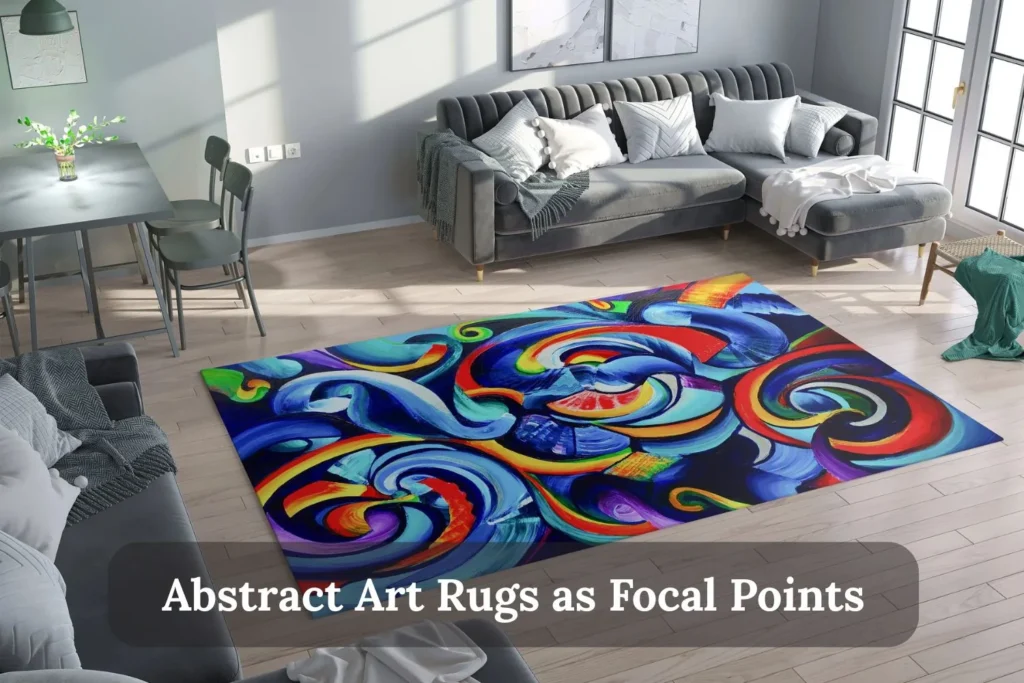 Abstract Art Rugs as Focal Points