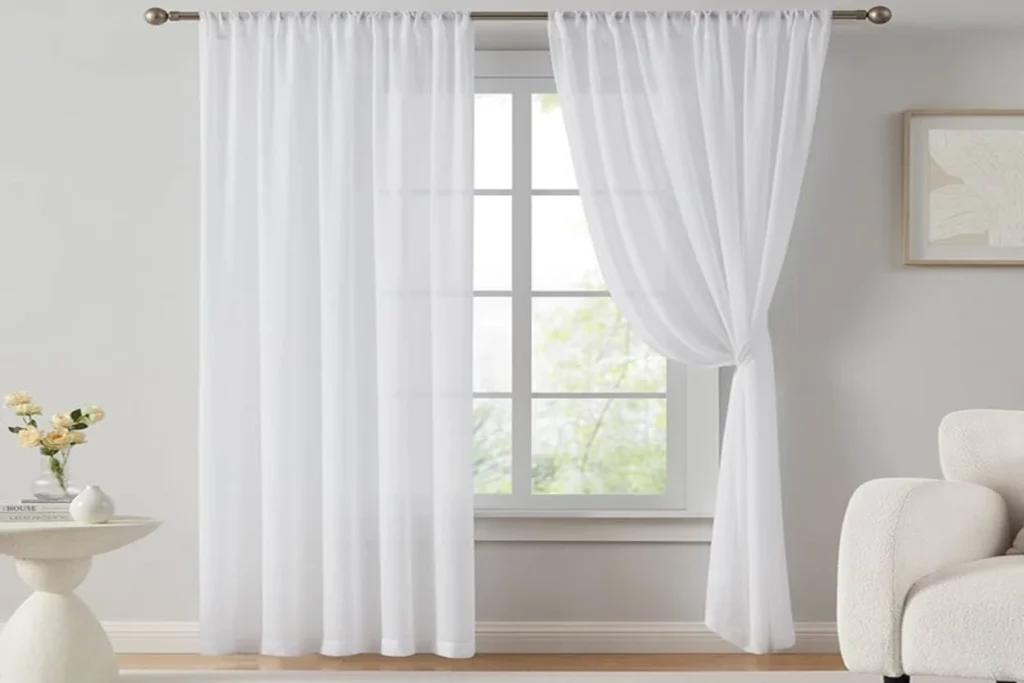 White Curtains for Simple Style